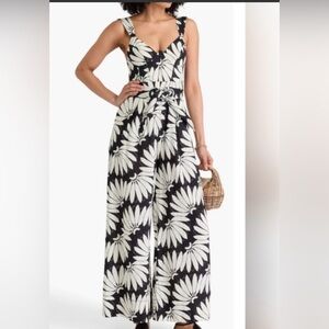 FARM Rio Monochrome Floral Jumpsuit